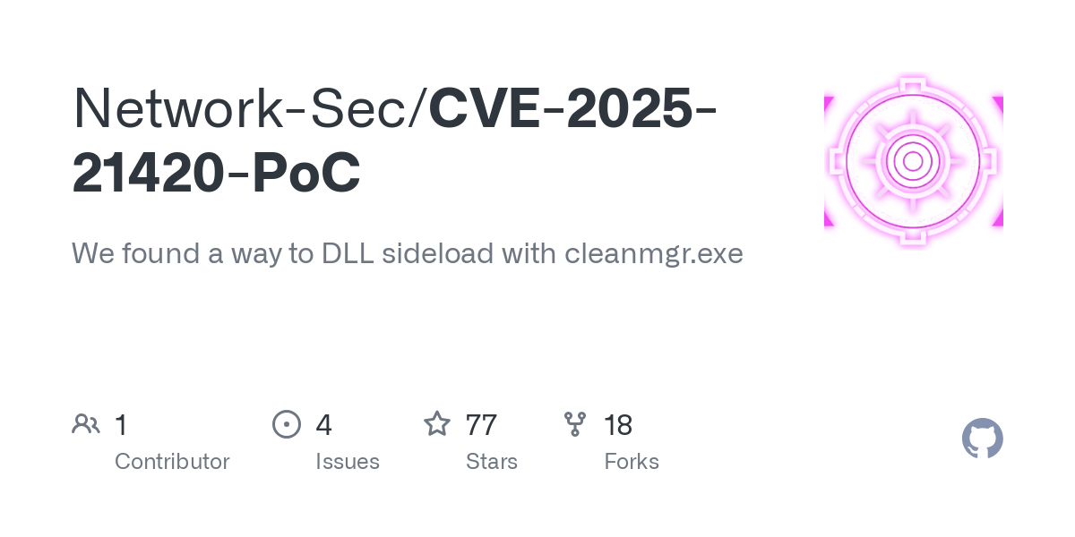 آسیب‌پذیری CVE-2025-21420 در Windows Disk Cleanup Tool و بررسی PoC اجرای کد با دسترسی SYSTEM
