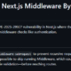 CVE-2025-29927: آسیب‌پذیری دورزدن Middleware در Next.js و آثار آن